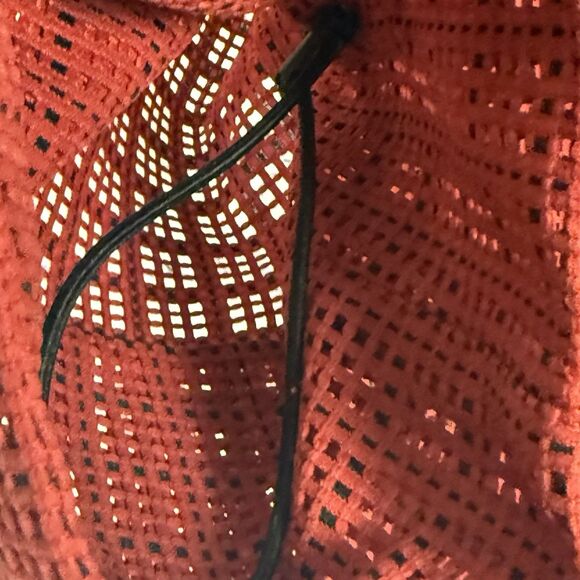 AKRIS Punto Mesh Grid Jacket Luminous Red Semi Sheer Adjustable Sleeve - Picture 13 of 16